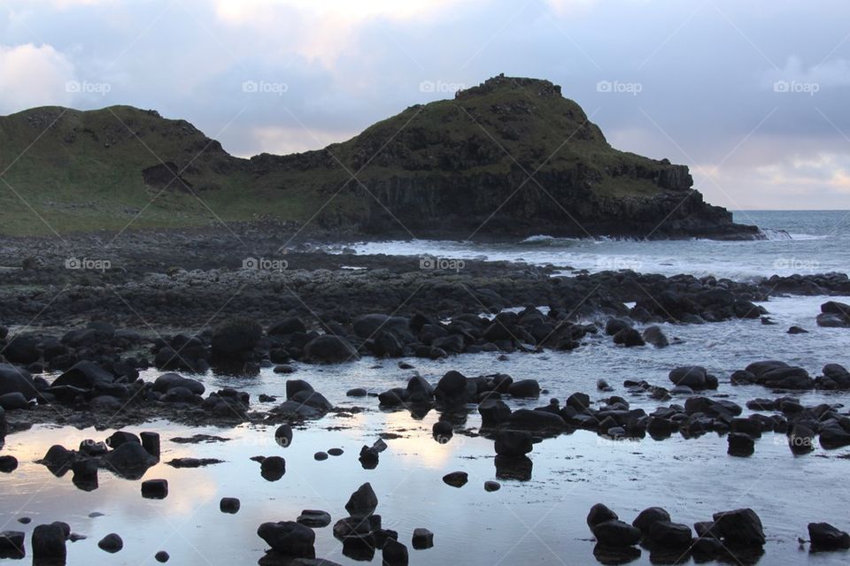 Reflection of Irish Coast