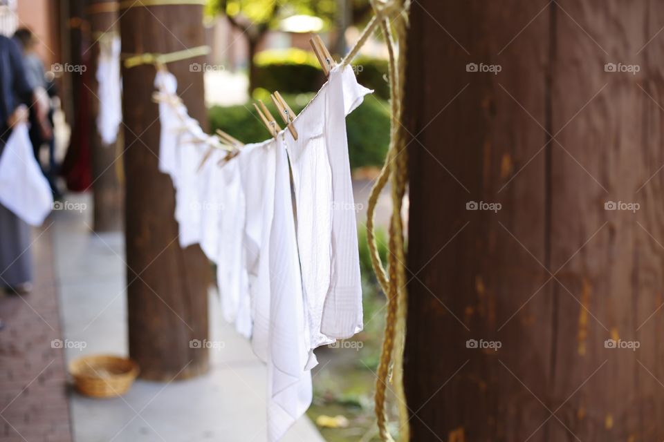 laundry on the clothesline