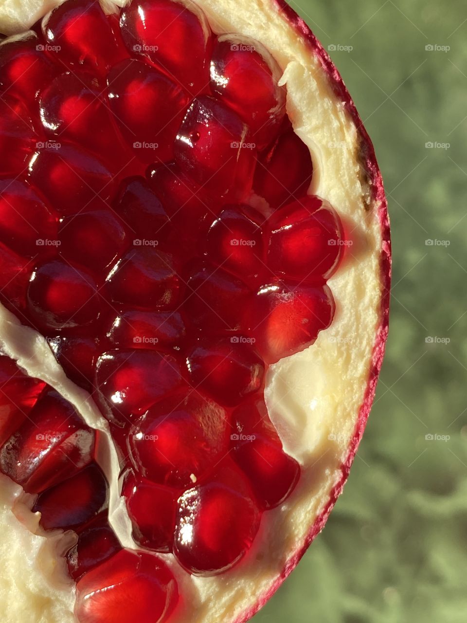 Pomegranate fruit with its beautiful color