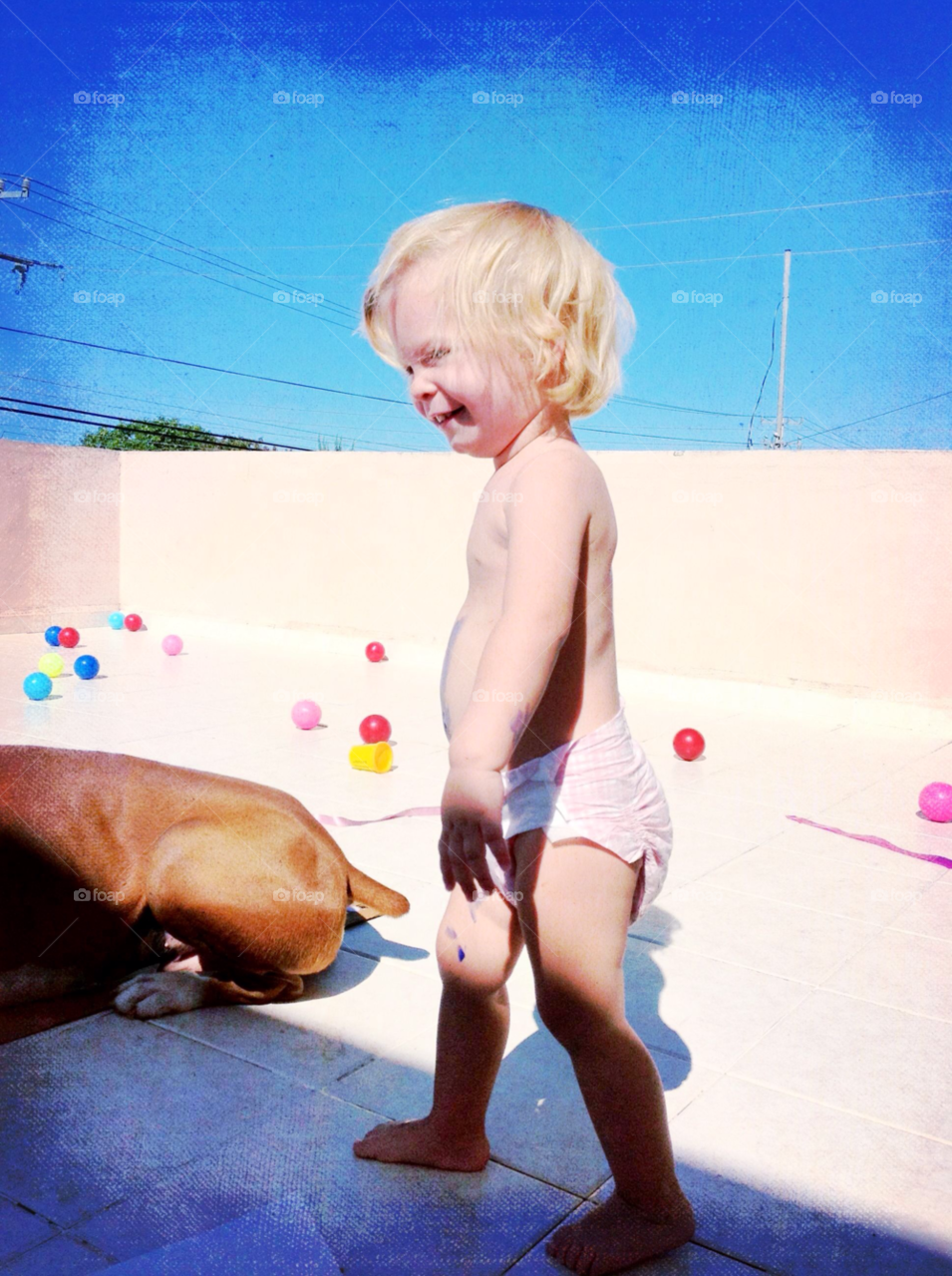 sky happy baby play by javiercorrea15