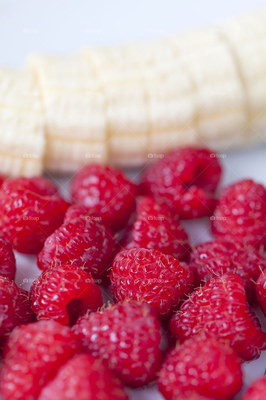 Freshly cut fruits for breakfast