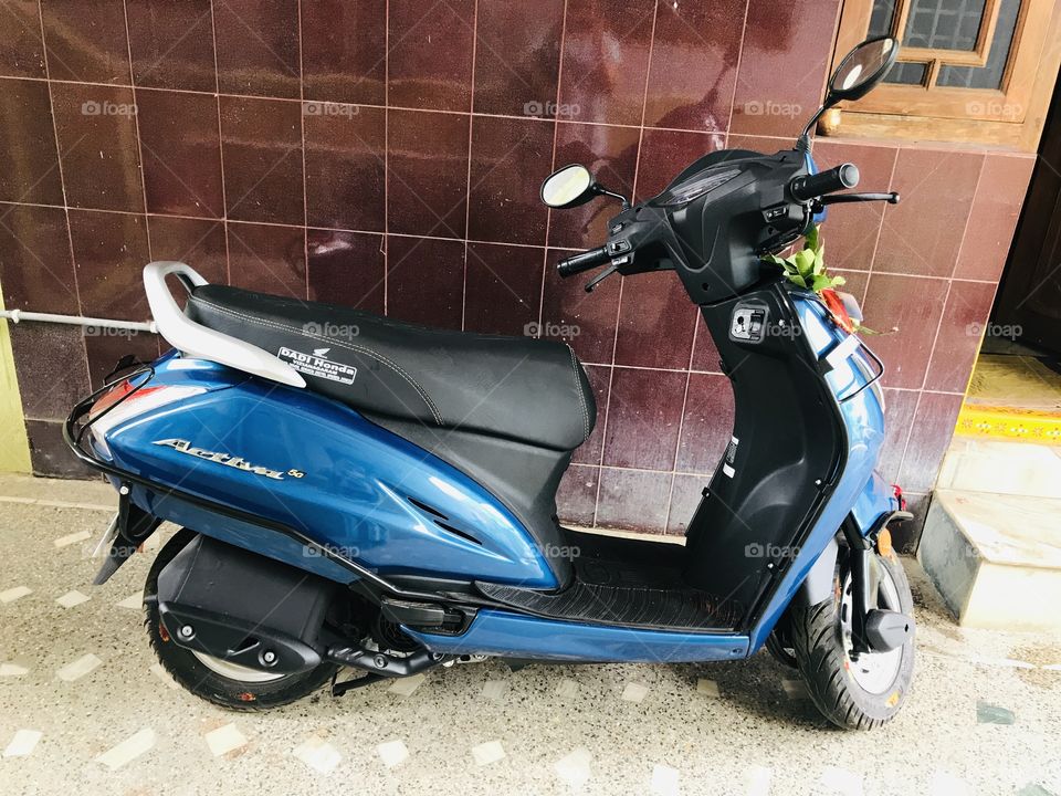 Honda “activa 5G” blue colour scooter