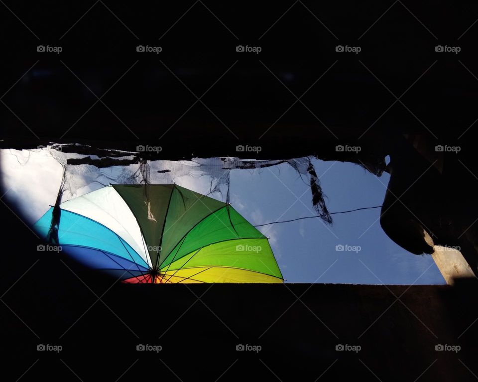 colorful umbrella