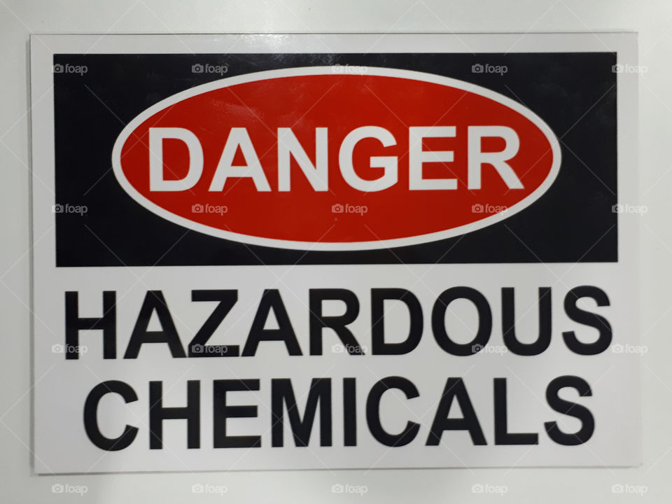 Safety Sign - Danger (Hazardous Chemicals)