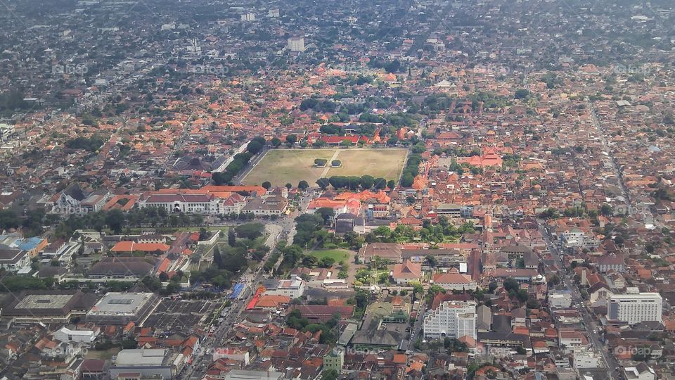 Yogyakarta Royal Palace on bird's view
