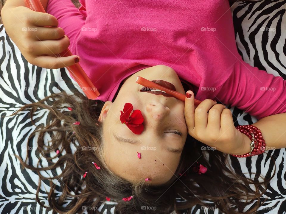 Having fun, portrait