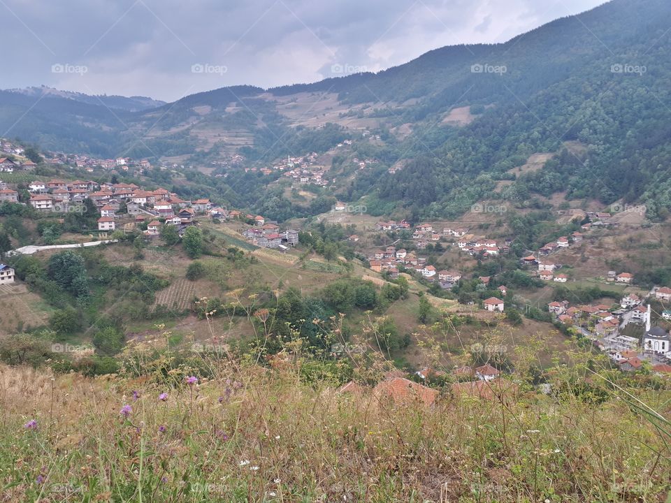 A large Bosnian village of Orahovica in the hills, 24 kilometers away from Zenica