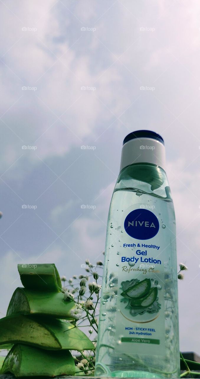 I always carry my favorite Nivea aloe vera body lotion with me during vacations.