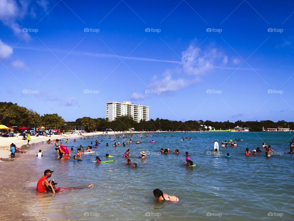 A typical day in Holy Beach or Playa Santa en Puerto Rico...