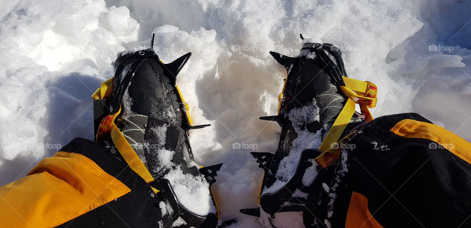 Walk with the crampons