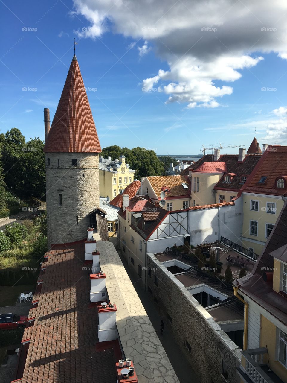 Old town Tallinn walls 