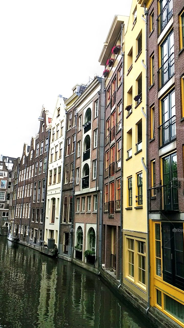 Canal Architektur Amsterdam Fasade