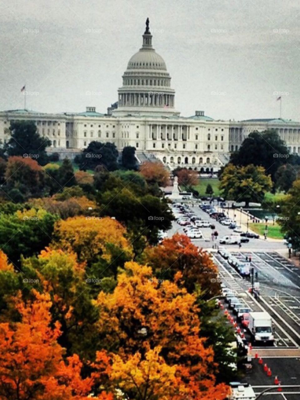 Fall in D.C. 
View from Newseum