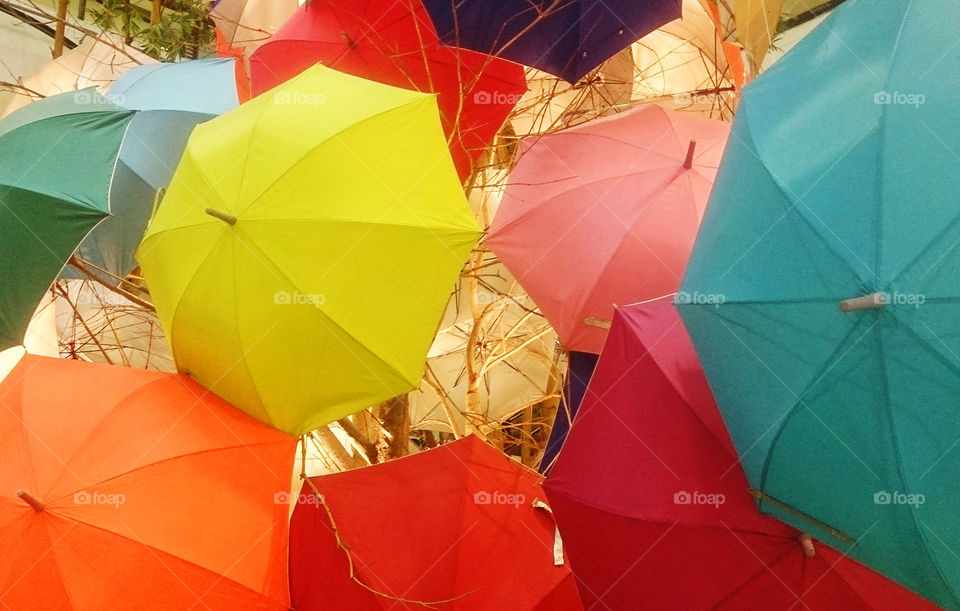 Beautiful umbrellas. Colorful of umbrellas, Beautiful object