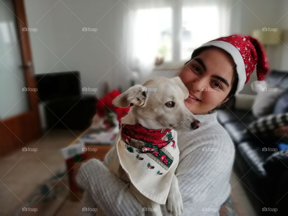 Girl and her dog