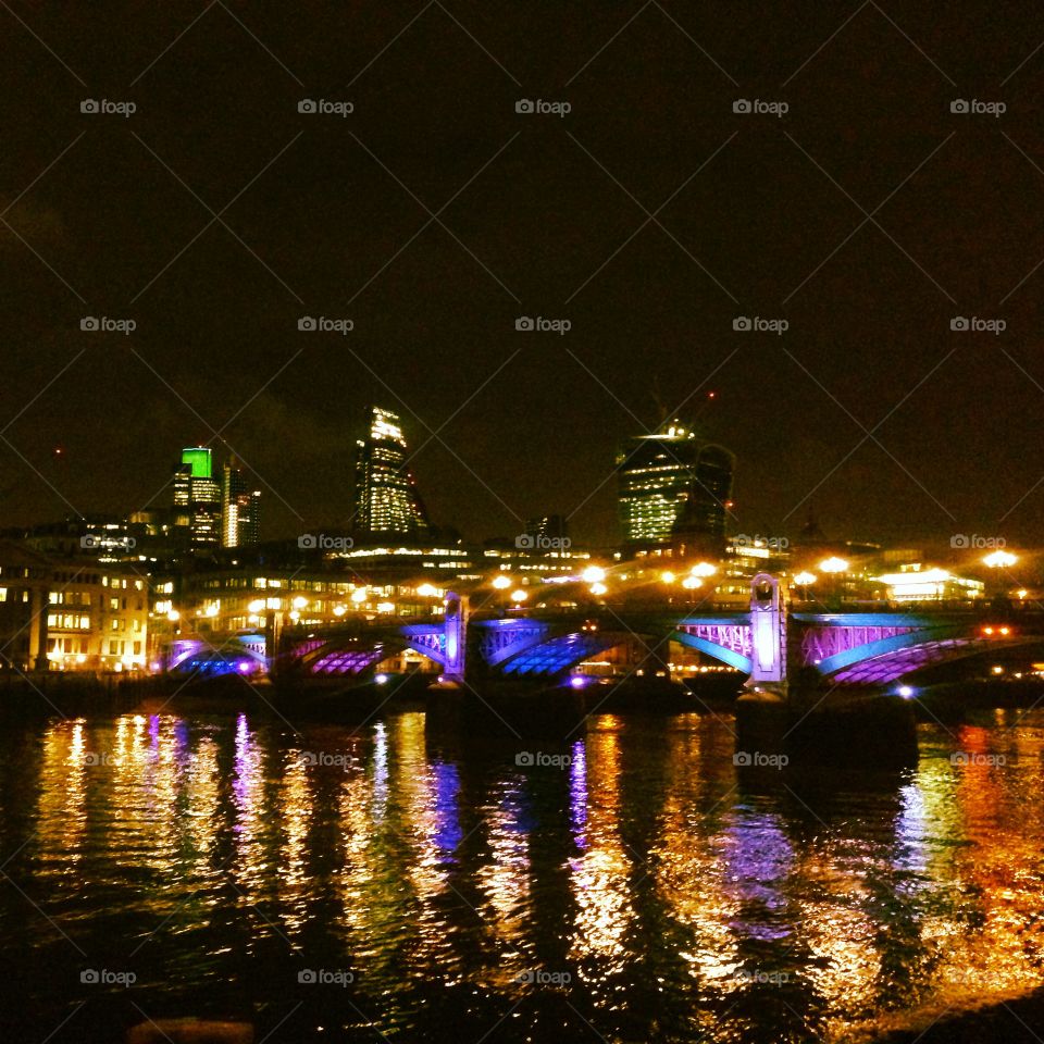 Colorfull bridge in london