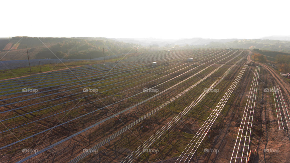 Building solar power station 