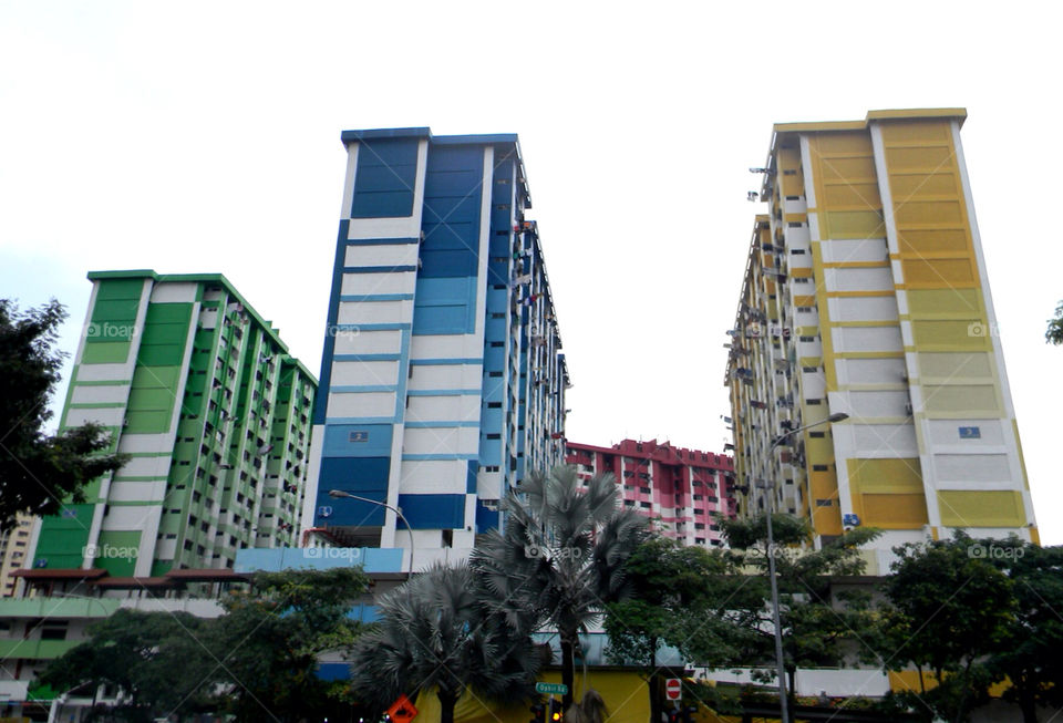 Blocks of flats in Singapore