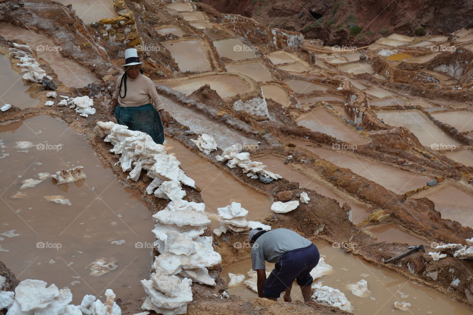 Salt Mining, Maras, Peru
