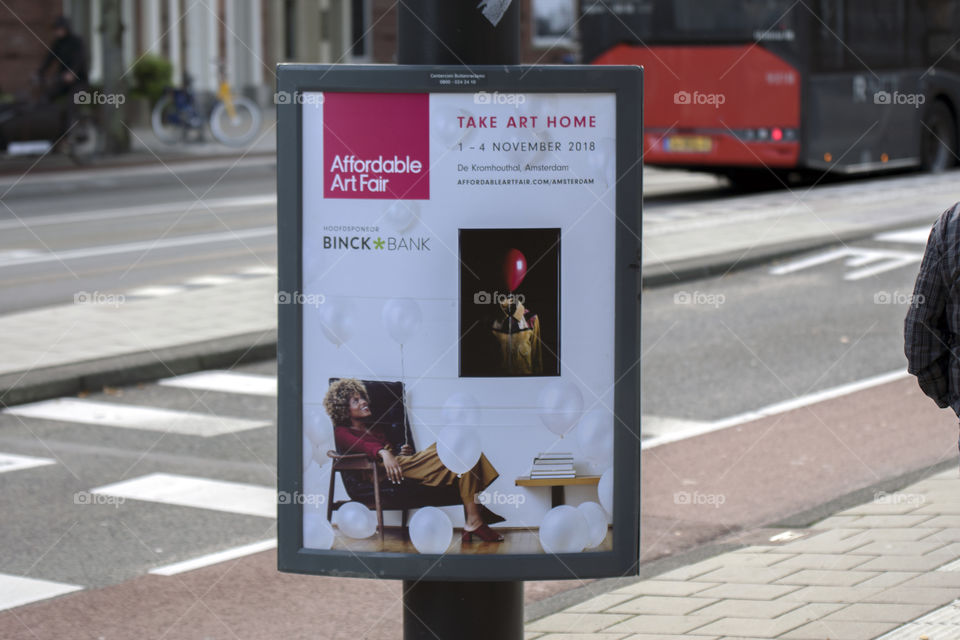 Billboard Take Art Home At Amsterdam The Netherlands 2018
