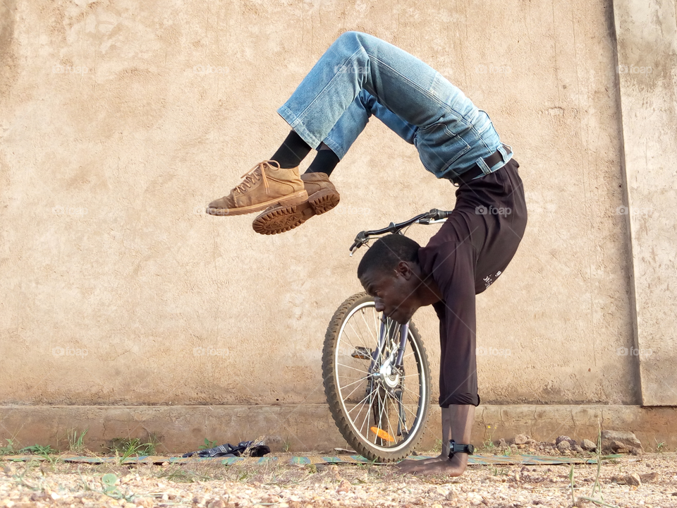 Handstand yoga practice