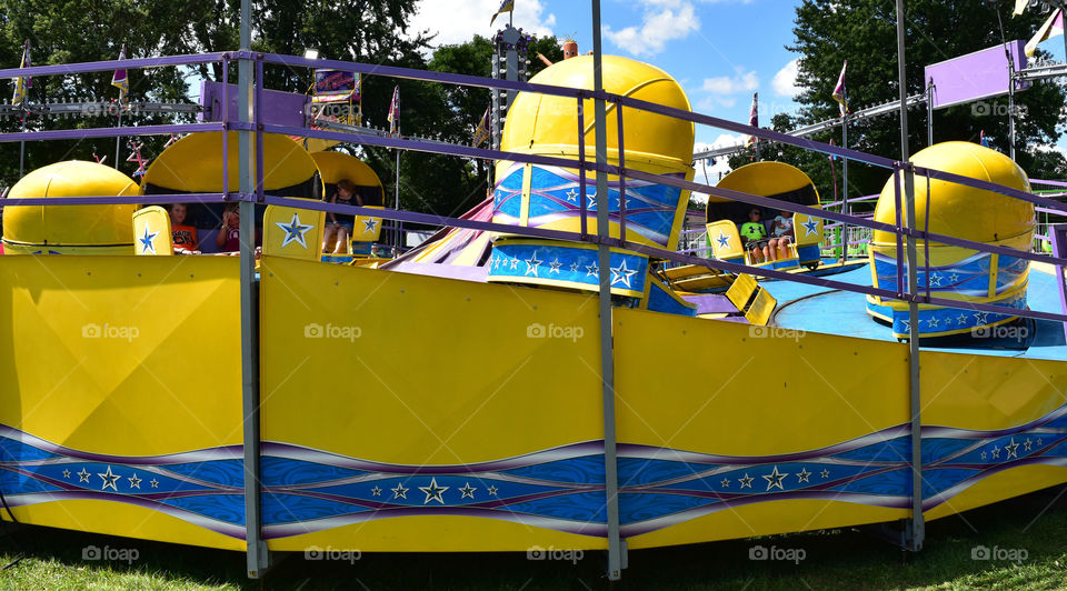 Tilt O Whirl ride at the carnival