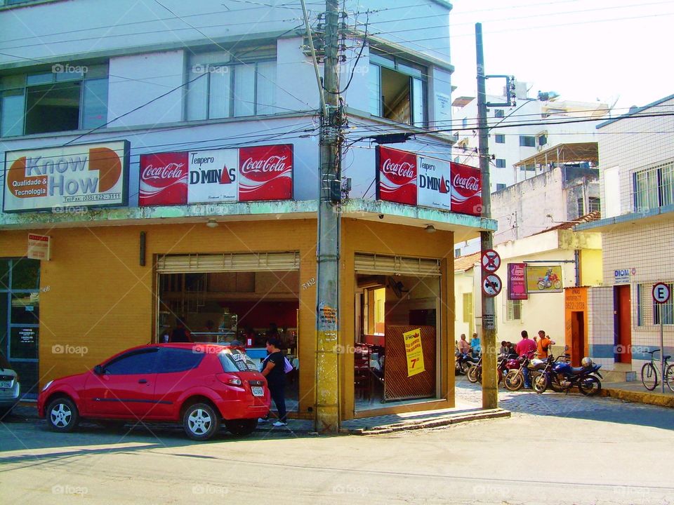 Shop / Cafe in Brazil. Local shop in Itatiba, Brazil