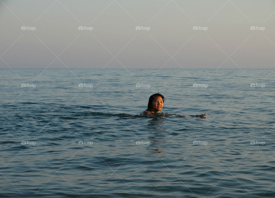 Girl and Sea