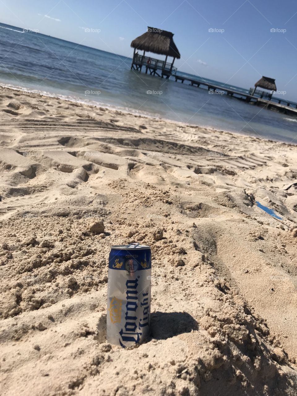 Beer in the sand
