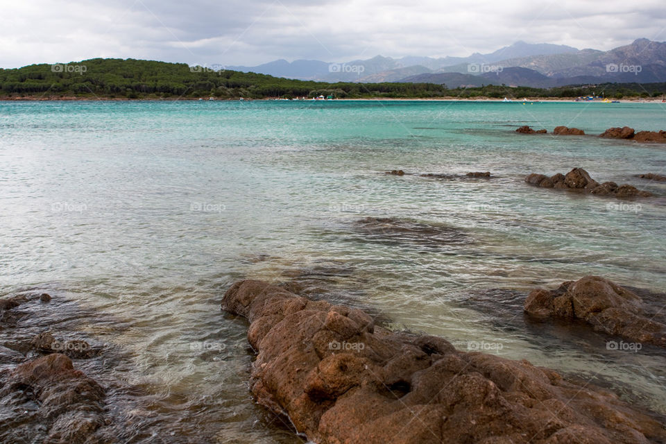 Idyllic view of a sea