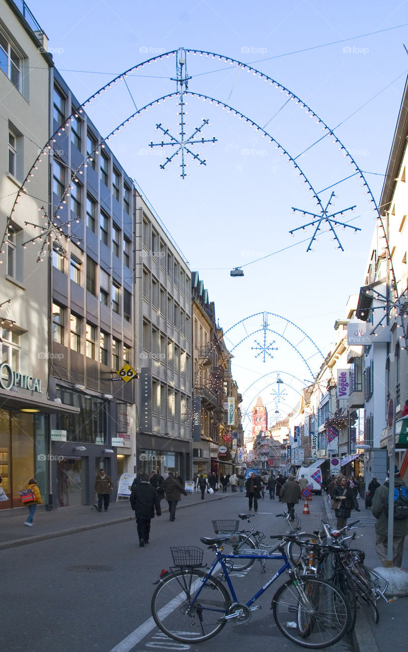 THE CHRISTMAS STREET OF ZURICH, SWTIZERLAND