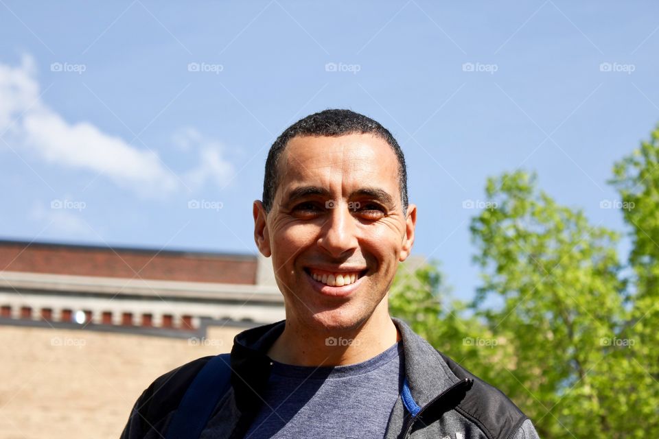 Portrait of happy man