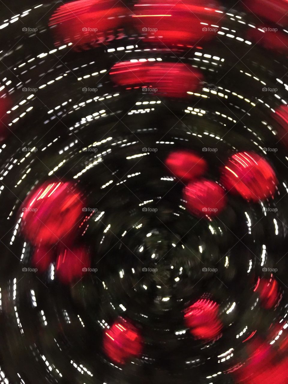 Motion blur of Christmas tree 