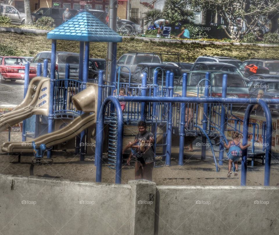 Playground at the beach 