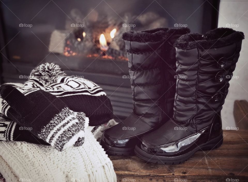Kids can play for hours outdoors if they the right boots, mittens, and hat to keep them dry and warm!