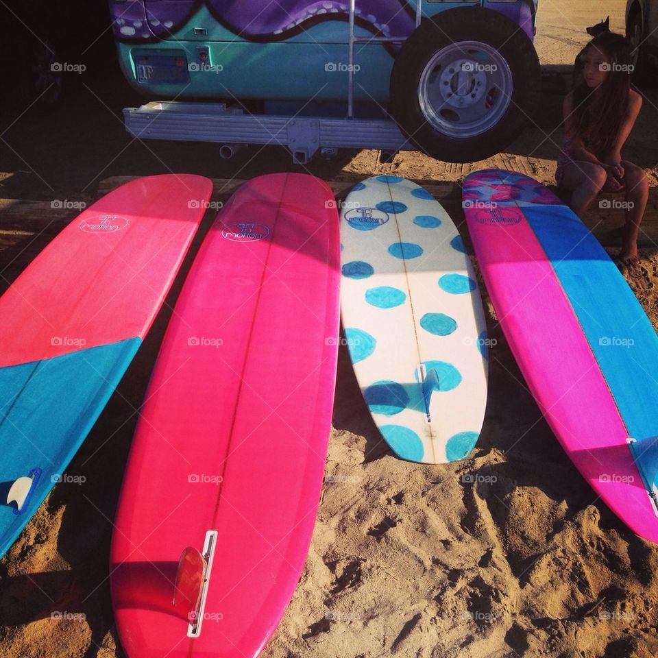 Girls surfboards