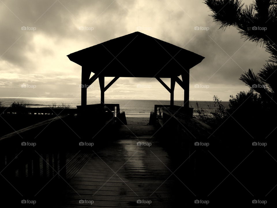 Gazebo at the beach