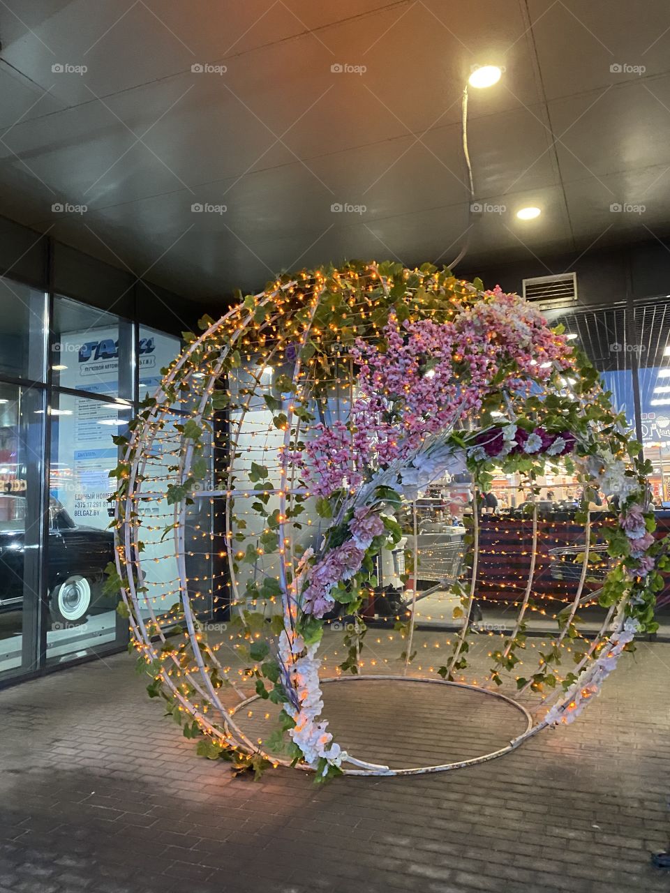 Decor in a supermarket