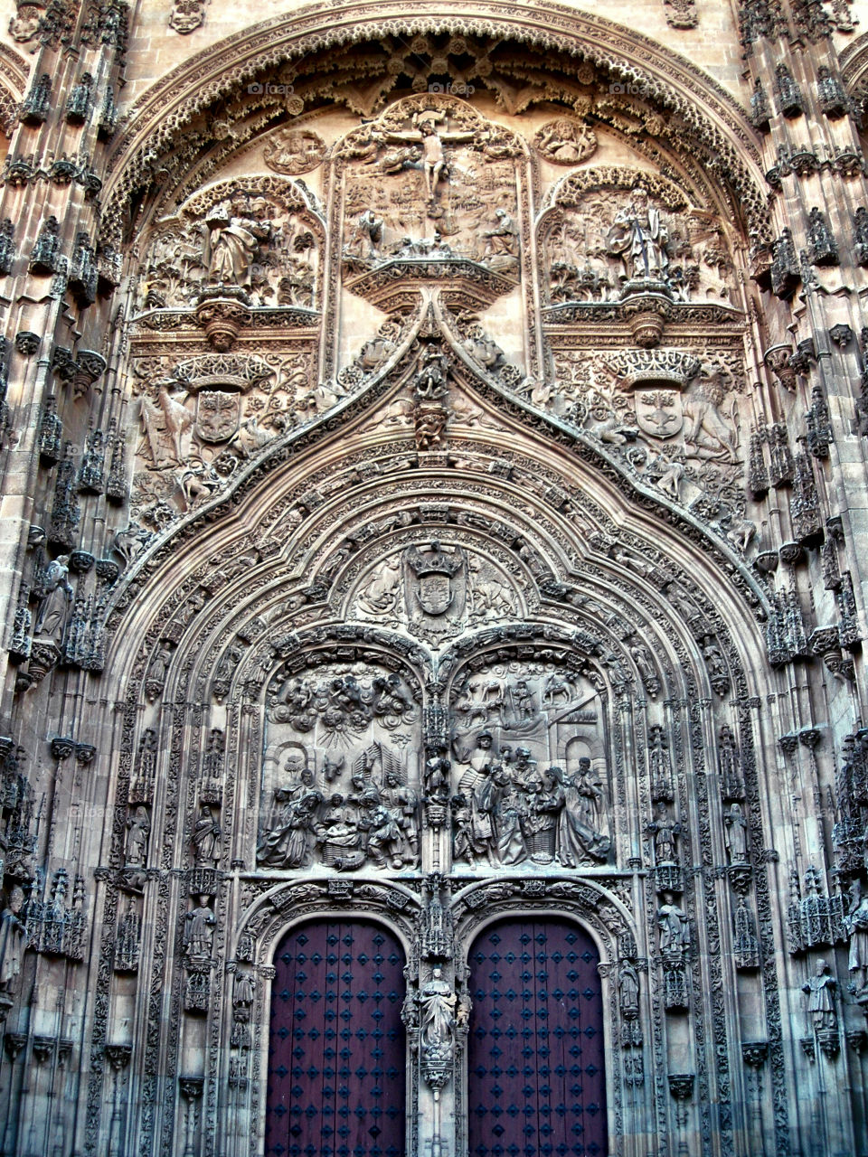 Puerta del Nacimiento - Catedral de Salamanca. Puerta del Nacimiento - Catedral de Salamanca (Salamanca - Spain)