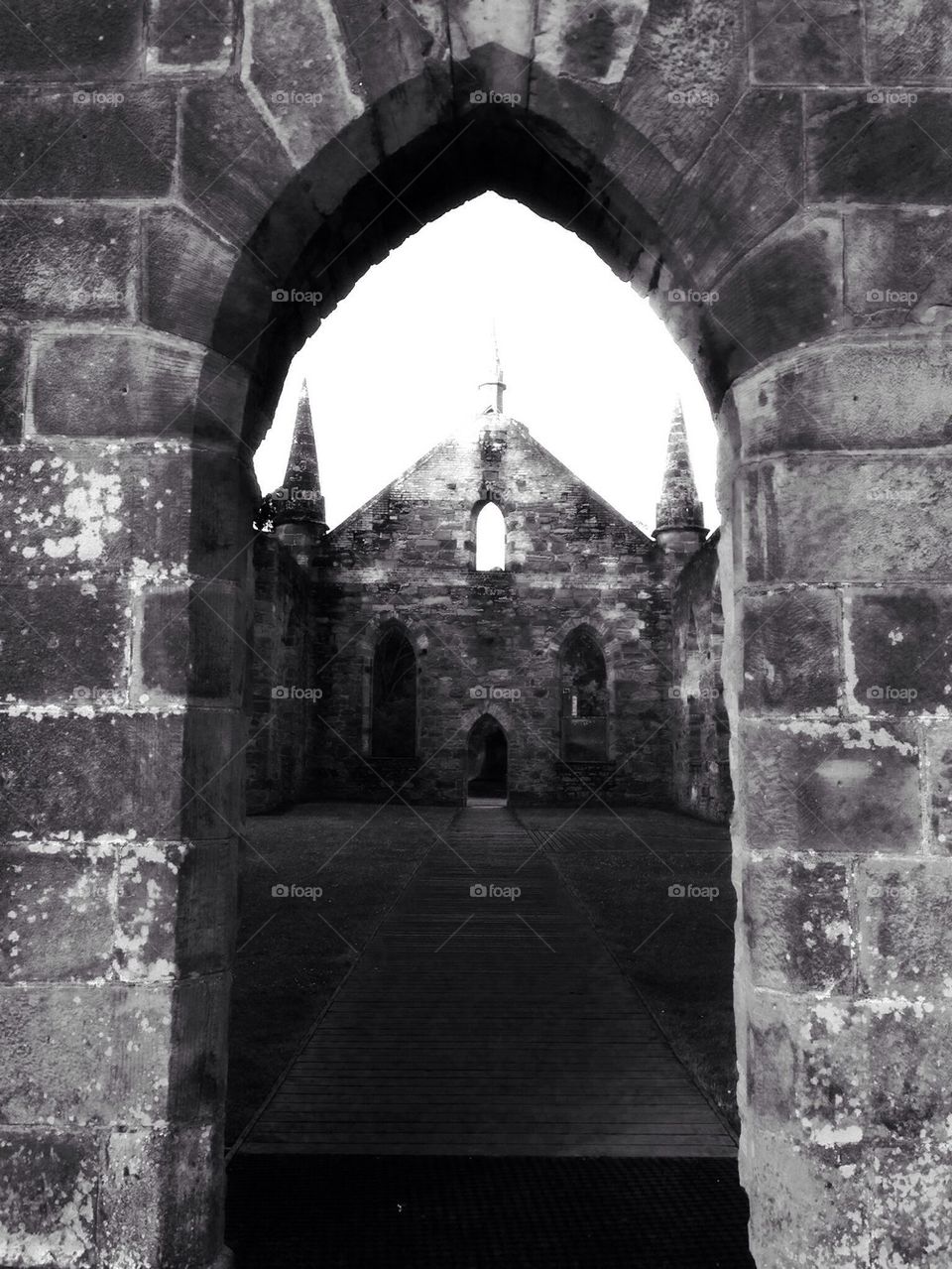 Arched Doorway of Church at Port Arthur