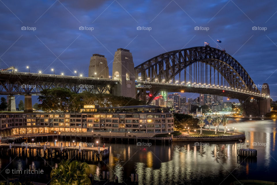 I’ve missed my hometown, so I thought I should send it a postcard. This is Campbell’s Cove and the Sydney Harbour Bridge under light drizzling clouds with just a hint of dawn in the sky