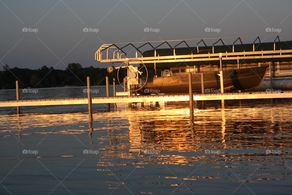 sunset . dock