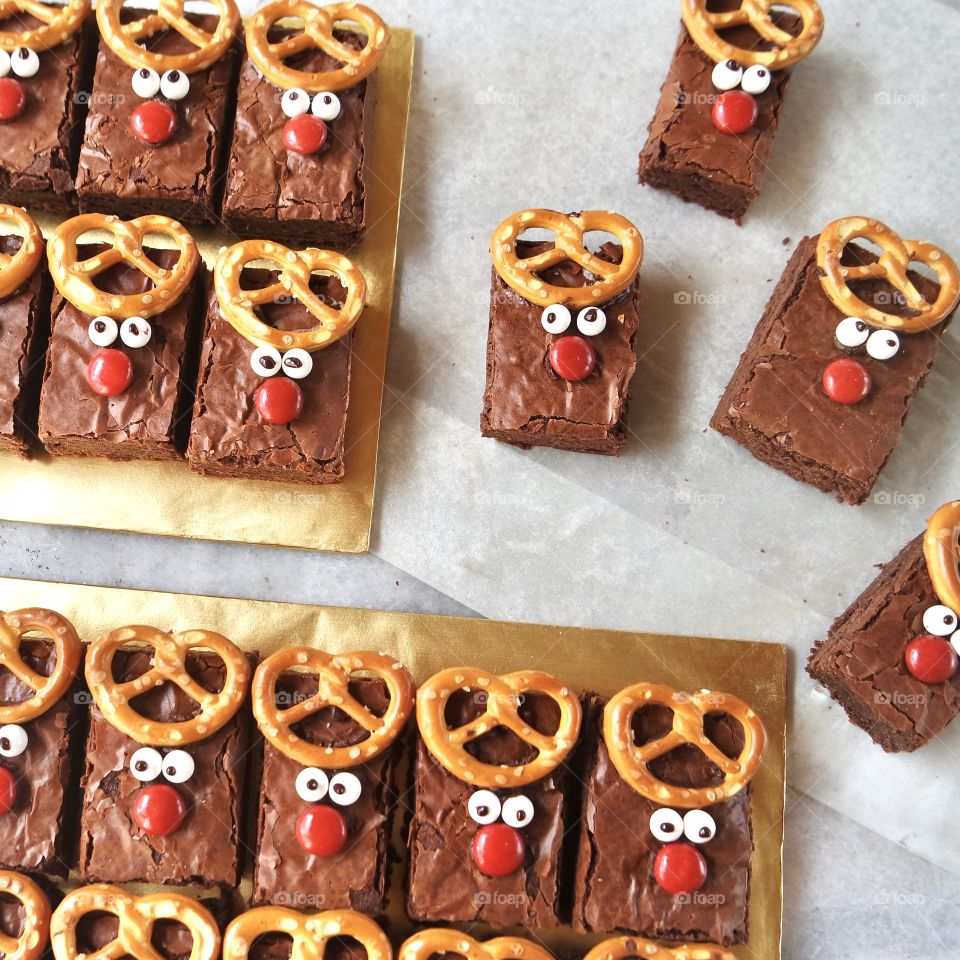 Rudolph brownies 