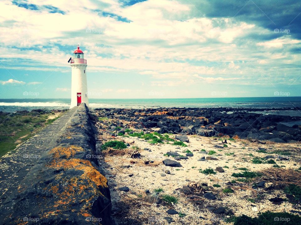 This is a beautiful lighthouse in a small village in Victoria, Port Fairy. 