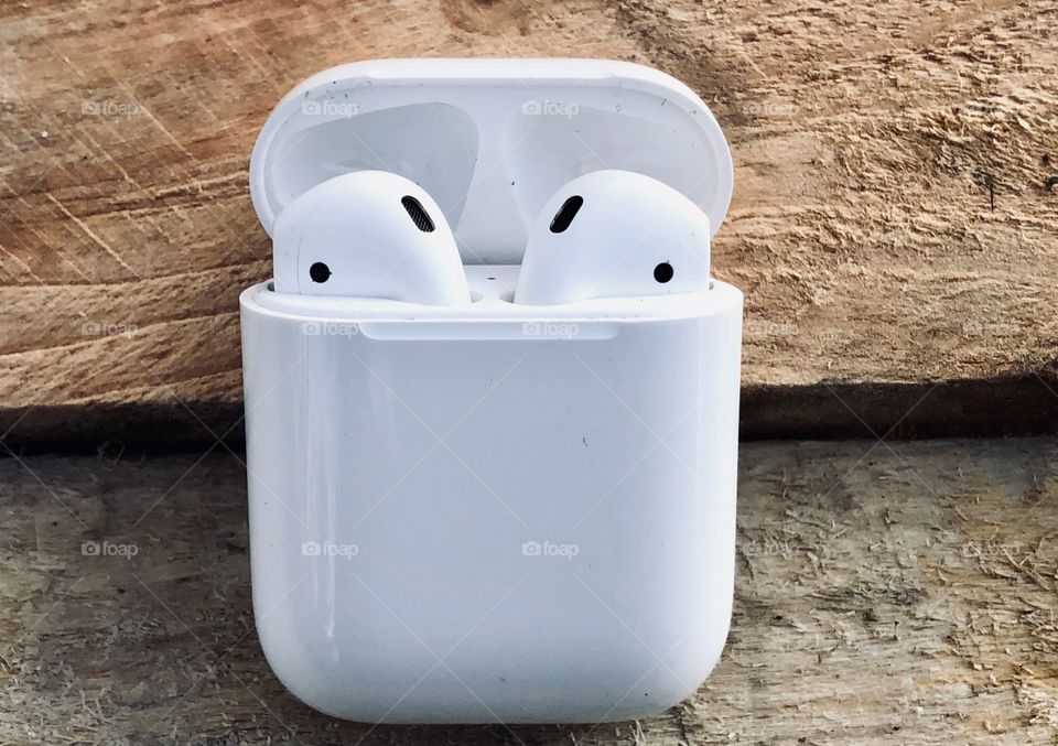 Closeup of Apple AirPods