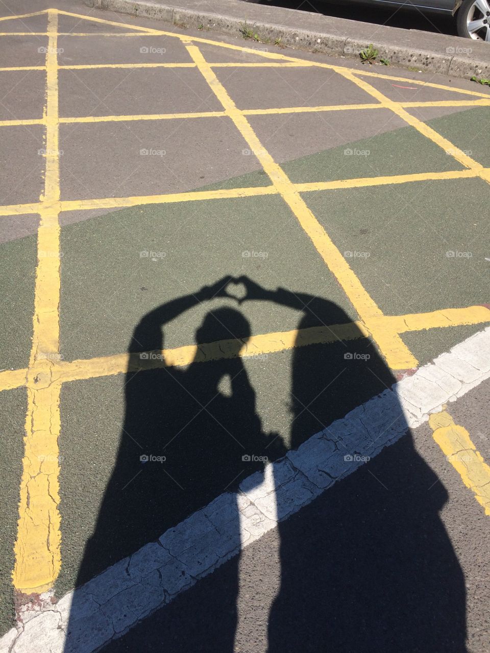 Love heart shadow