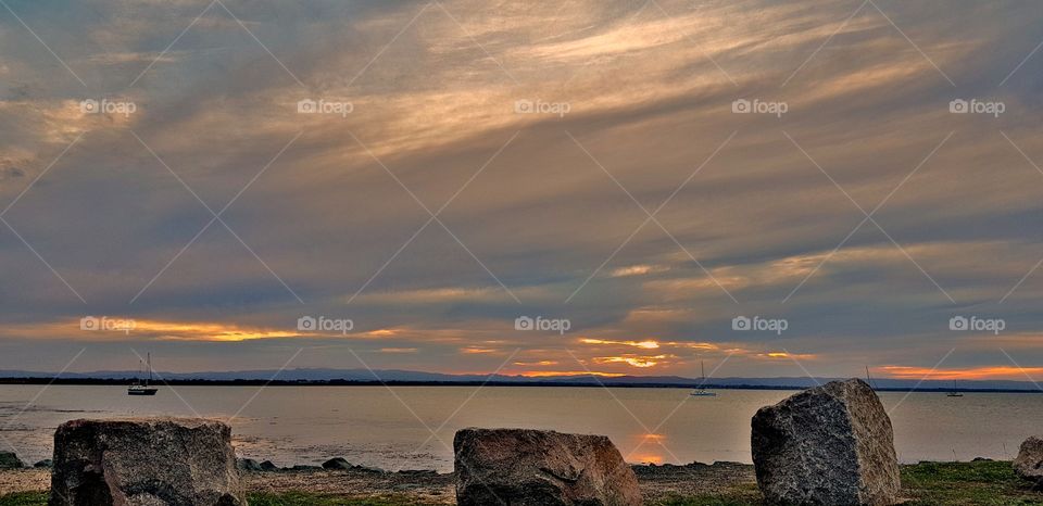 sunset in Newport Qld