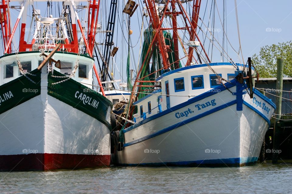 Shrimp boats at dock