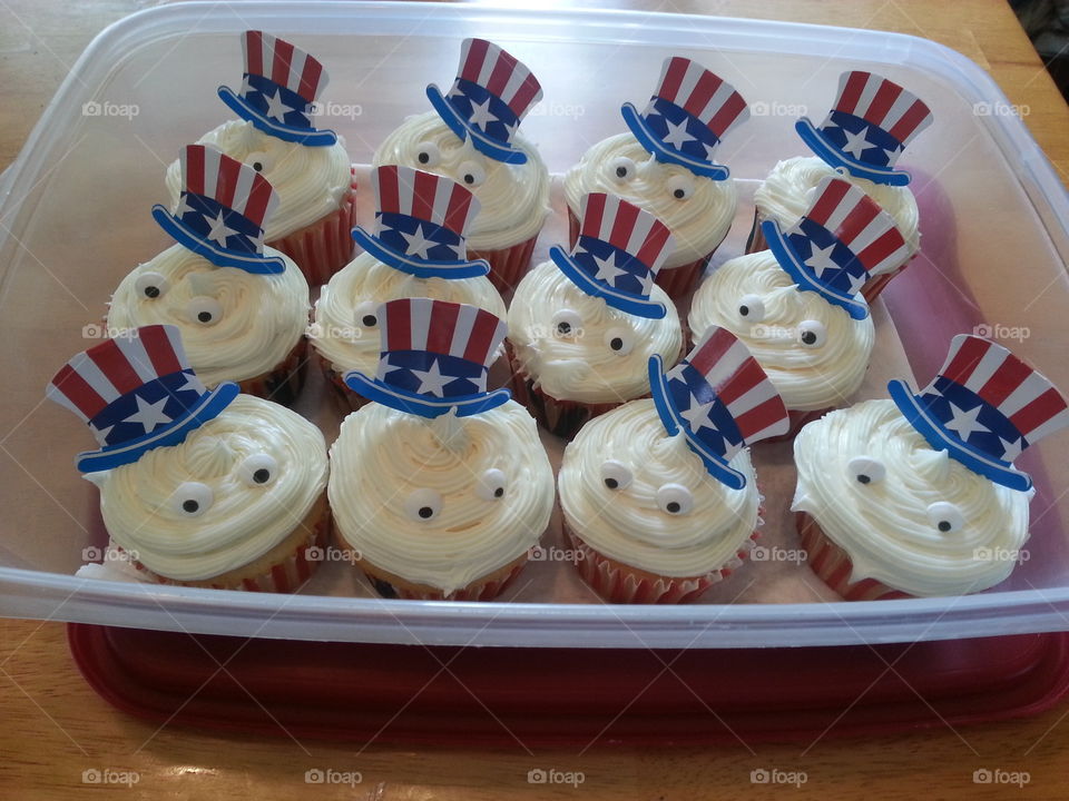 Uncle Sam Cupcakes
