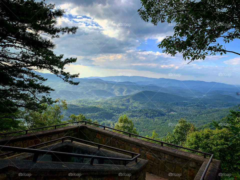 Overlook of the Smoky Mountains 